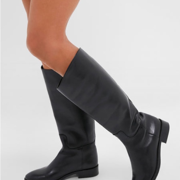 Tuckernuck Classic Black Leather Women's Riding Boots NWT - Picture 6 of 9